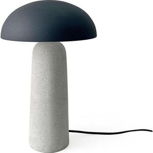 Šedá betonová stolní lampa s kovovým stínidlem (výška 39, 5 cm) Delphine – Bizzotto obraz