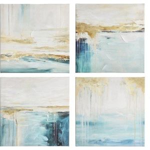 Tištěný/s ručně malovanými prvky obraz na plátně 60x60 cm Crown – Bizzotto obraz