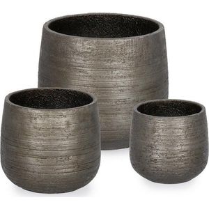 Květináče v sadě 3 ks z betonu vyztuženého skleněnými vlákny ø 35, 5 cm – Bizzotto obraz