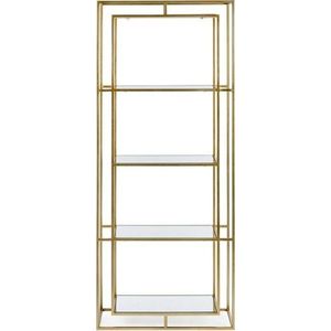 Ocelová knihovna ve zlaté barvě 68x172, 5x28 cm Elenor – Bizzotto obraz