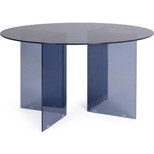 Skleněný kulatý jídelní stůl ø 130 cm Iride – Bizzotto obraz