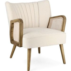 Béžové sametové křeslo Virna – Bizzotto obraz