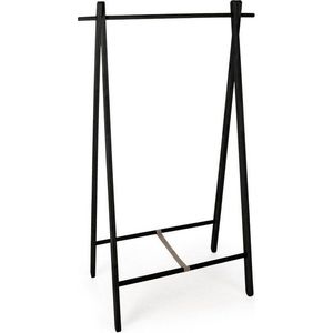 Černý stojan na oblečení z březového dřeva 91x151x50 cm Daiki – Yes Everyday obraz
