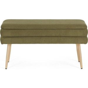 Zelená polstrovaná lavice Olga – Bizzotto obraz