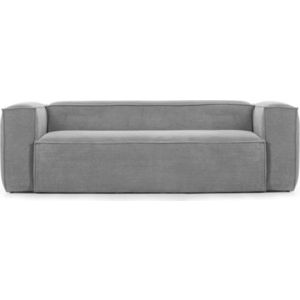 Šedá manšestrová pohovka 240 cm Blok – Kave Home obraz