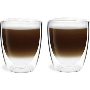Dvoustěnné/na latte skleněné hrnky v sadě 2 ks 320 ml Amo – Vialli Design obraz