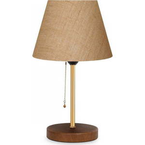 Béžová stolní lampa s textilním stínidlem (výška 14 cm) Mardin – Opviq lights obraz
