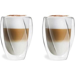Sada 2 dvoustěnných sklenic Vialli Design Latte, 300 ml obraz