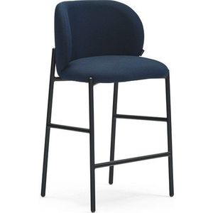 Tmavě modrá čalouněná barová židle Mogi – Teulat obraz