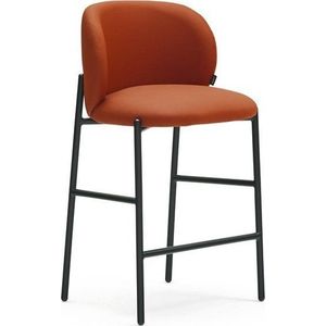 Čalouněná barová židle v terakotové barvě Mogi – Teulat obraz