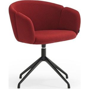 Čalouněné jídelní křeslo s područkami v cihlové barvě Add – Teulat obraz