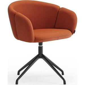 Čalouněné jídelní křeslo s područkami v terakotové barvě Add – Teulat obraz