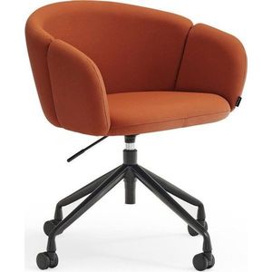 Čalouněná kancelářská židle v terakotové barvě Add – Teulat obraz