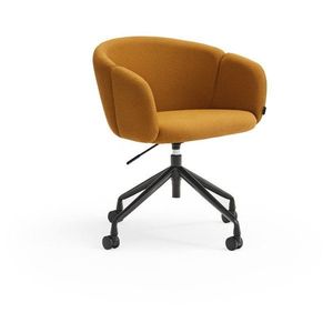 Čalouněná kancelářská židle v hořčicové barvě Add – Teulat obraz