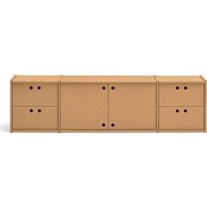 TV stolek v přírodní barvě 157x42x40 cm Wally – Teulat obraz