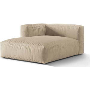 Béžový sametový modul pohovky (levý roh) Martina – Micadoni obraz