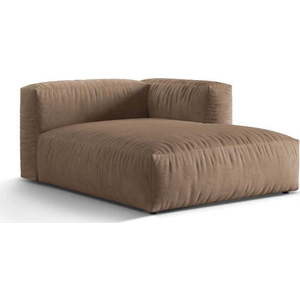 Světle hnědý sametový modul pohovky (pravý roh) Martina – Micadoni obraz