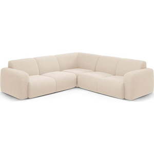 Béžová rohová pohovka z textilie bouclé (variabilní roh/do L) Molino – Micadoni Home obraz