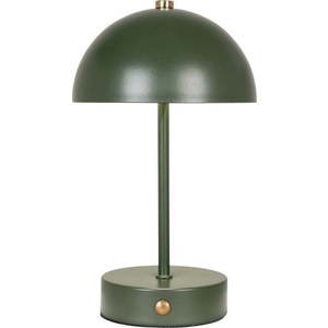 Tmavě zelená LED stolní lampa s kovovým stínidlem (výška 25 cm) Holt – House Nordic obraz