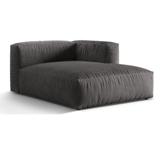 Šedý sametový modul pohovky (pravý roh) Martina – Micadoni obraz