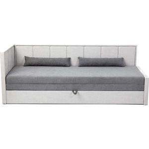 Šedá žinylková rozkládací/s úložným prostorem pohovka 214 cm Fulgeo – ELTAP obraz