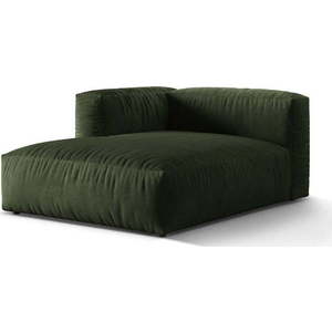 Zelený sametový modul pohovky (levý roh) Martina – Micadoni obraz