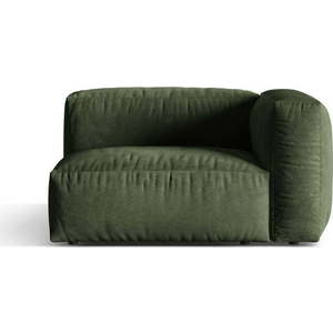 Zelený sametový modul pohovky (pravý roh) Martina – Micadoni obraz