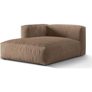 Světle hnědý sametový modul pohovky (levý roh) Martina – Micadoni obraz