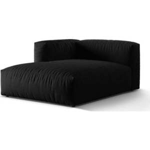 Černý modul pohovky (levý roh) Martina – Micadoni Home obraz