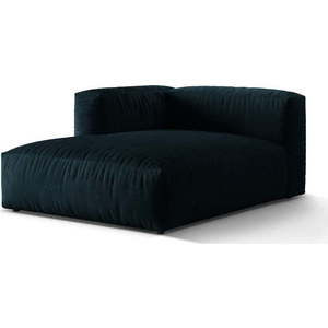 Tmavě modrý sametový modul pohovky (levý roh) Martina – Micadoni obraz