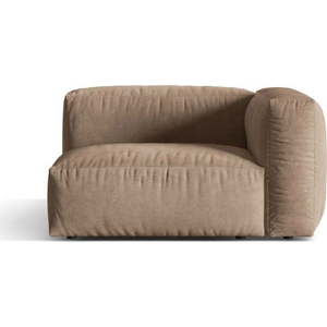 Světle hnědý sametový modul pohovky (pravý roh) Martina – Micadoni obraz