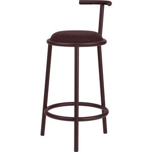 Vínová kovová barová židle (výška sedáku 68 cm) Hogo – noo.ma obraz