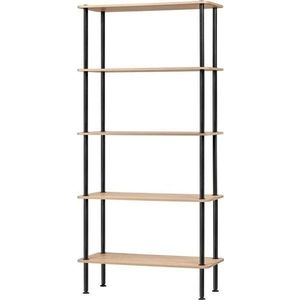 Regál v dekoru dubu v přírodní barvě 80x163x35 cm Teidi – noo.ma obraz