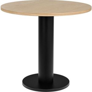 Kulatý jídelní stůl s deskou v dubovém dekoru ø 65 cm Sool – noo.ma obraz