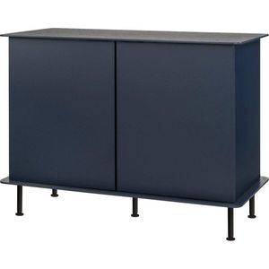 Tmavě modrá komoda s dírou na kabely 120x88x50 cm Suumo – noo.ma obraz