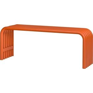 Oranžová kovová zahradní lavice Nokk – noo.ma obraz