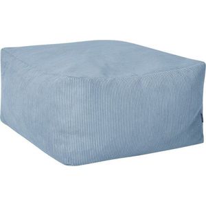 Světle modrý manšestrový taburet Keno – noo.ma obraz