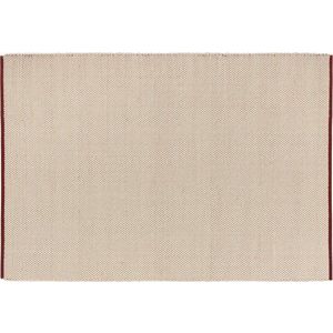 Červený/béžový ručně tkaný vlněný koberec 170x240 cm Lenu – noo.ma obraz