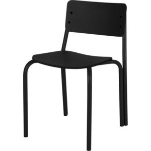 Černá stohovatelná jídelní židle Kei – noo.ma obraz