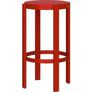 Červená ocelová barová stolička (výška sedáku 65 cm) Doon – noo.ma obraz
