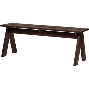 Tmavě hnědá dřevěná zahradní lavice Navo – noo.ma obraz