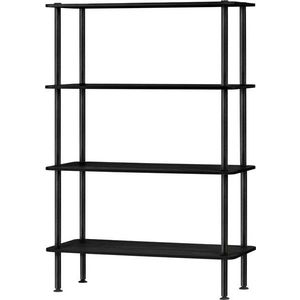 Černý regál v dekoru dubu 80x127x35 cm Teidi – noo.ma obraz