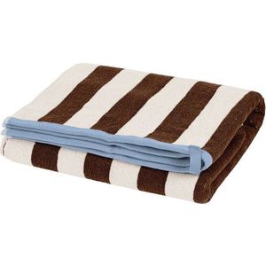 Hnědá/krémová froté bavlněná osuška 70x140 cm Gobo – noo.ma obraz