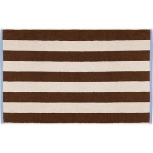 Hnědá/krémová textilní koupelnová předložka 50x80 cm Gobo – noo.ma obraz