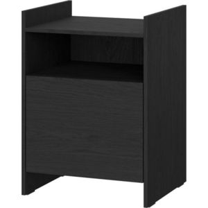 Černý noční stolek s poličkami Toopt – noo.ma obraz