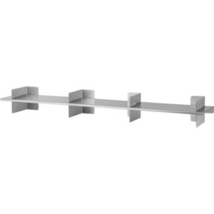 Kovová police ve stříbrné barvě 120 cm Tivo – noo.ma obraz