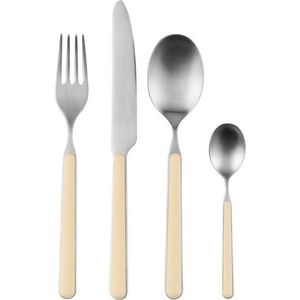 Světle žlutý/ve stříbrné barvě nerezový příbor 4 ks pro 1 osobu Noli – noo.ma obraz