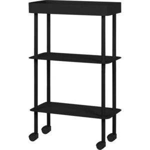 Černý kovový pojízdný regál 60x97x30 cm Nolle – noo.ma obraz