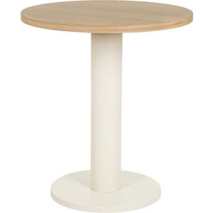 Kulatý jídelní stůl s deskou v dubovém dekoru ø 65 cm Sool – noo.ma obraz