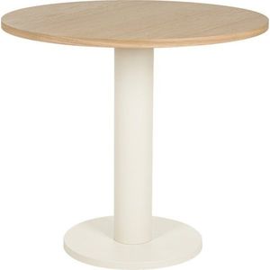 Kulatý jídelní stůl s deskou v dubovém dekoru ø 80 cm Sool – noo.ma obraz